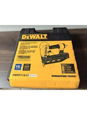 DEWALT DWFP71917 16 Gauge Finish Nailer Precision Point Kit Case NEW